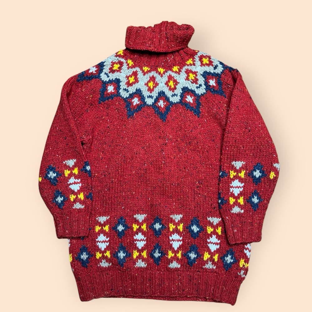 Vintage 1990s Liz Wear Hand Knit Sweater Women’s Medium Vtg 90s